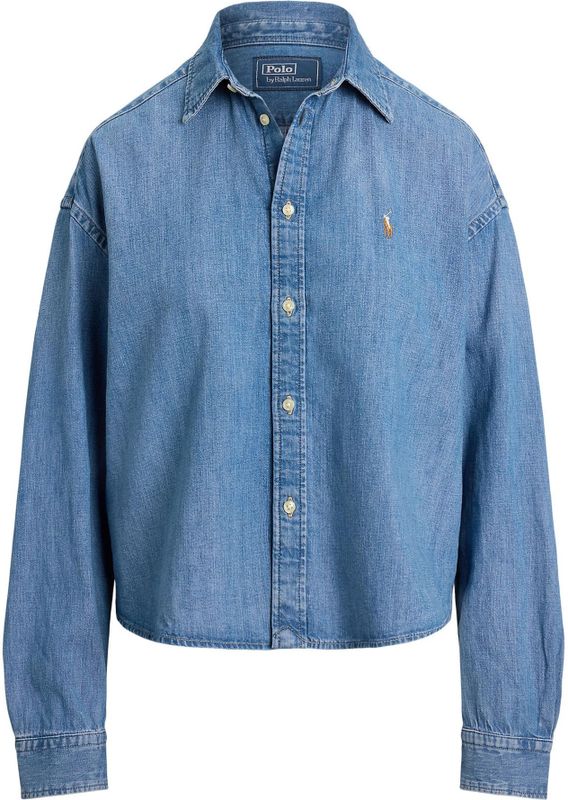 POLO RALPH LAUREN - Denim Overhemd - Blauw - Wijd Model