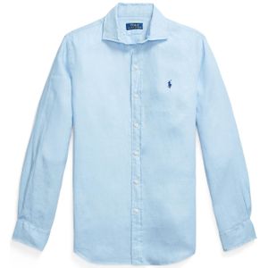 Polo Ralph Lauren - Overhemden - Wit - Katoen Poplin - Stretch Stof