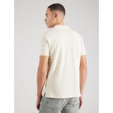 T-shirt - Effen - Katoen - Geribbelde Kraag - Kwartmouw