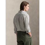 Polo Ralph Lauren - Overhemd - Groen Wit - 100% Linnen - Lange Mouw