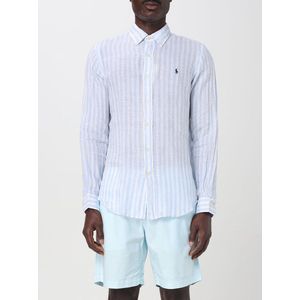 Polo Ralph Lauren - Overhemd - Lichtblauw/Wit - Gestreept - Lange Mouw
