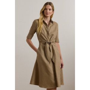 LAUREN RALPH LAUREN - Blousejurk - Beige - Linnen