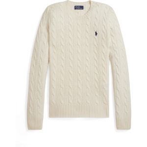 Polo Ralph Lauren - Gebreide Trui - Beige - Wol en Kasjmier - Ronde Hals
