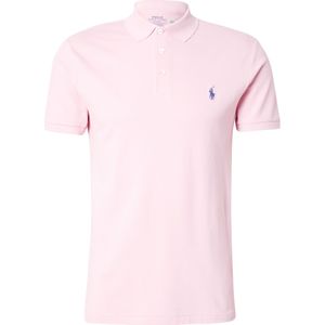 Ralph Lauren, Tops, Heren, Roze, XL, Katoen, Aangepaste Slim FIT Stretch Mesh Polo Shirt Roze