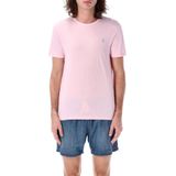 Polo Ralph Lauren - T-Shirt - Roze - Katoen - Custom Slim Fit Jersey Crewneck