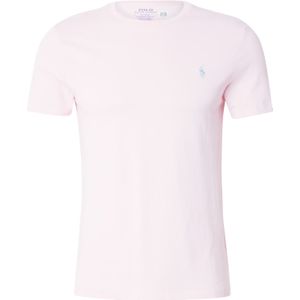 Polo Ralph Lauren - T-Shirt - Roze - Katoen - Custom Slim Fit Jersey Crewneck