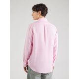 Polo Ralph Lauren - 710873446002 - Overhemd - Gestreept - Roze - Vlas - Lange Mouwen