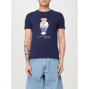 Polo Ralph Lauren - Slim-Fit - T-Shirt - Blauw - 100% Katoen