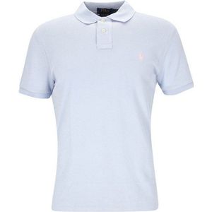 Iconisch poloshirt in piqué katoen POLO RALPH LAUREN. Katoen materiaal. Maten S. Blauw kleur