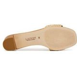 Lauren Ralph Lauren - FAY FLAT SANDAL - Slippers - Beige