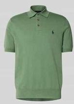 Regular fit poloshirt met labelstitching