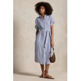 Polo Ralph Lauren - Overhemdjurk - Linnen - Midi-jurk - Strikceintuur