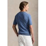 POLO Ralph Lauren - T-shirt - Blauw - Fijn Gebreid