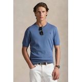 POLO Ralph Lauren - T-shirt - Blauw - Fijn Gebreid