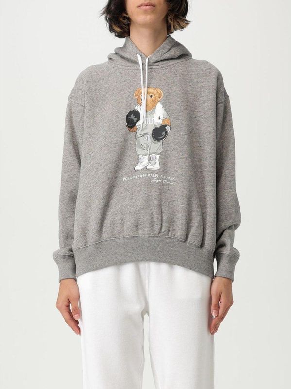 Polo Ralph Lauren - Teddybeer Hoodie - Grijs - Katoen