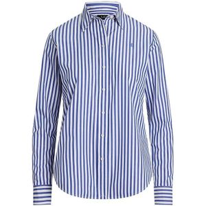 LAUREN RALPH LAUREN - Gestreepte Blouse - Blauw/Wit - Katoen