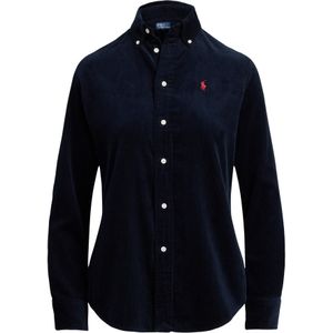 Polo Ralph Lauren - Blouse - Marine/Rood - Klassieke Blouse - Lange Mouw