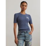 Lauren Ralph Lauren - Trui - Blauw/Wit - Gebreide Trui