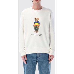 Polo Ralph Lauren - Sweatshirt - Wit - Katoen/Polyester - Polo Beer Print