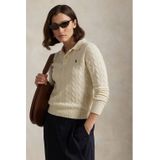 POLO RALPH LAUREN - Kabeltrui - Beige - Wol en Kasjmier - Polokraag