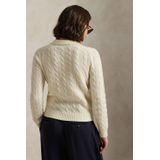 POLO RALPH LAUREN - Kabeltrui - Beige - Wol en Kasjmier - Polokraag