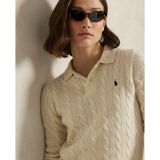 POLO RALPH LAUREN - Kabeltrui - Beige - Wol en Kasjmier - Polokraag