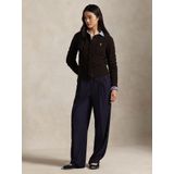 POLO RALPH LAUREN - Vest - Kastanje - Kabeltricot in Wol en Kasjmier