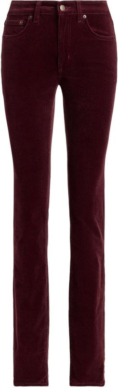 Lauren Ralph Lauren - Broek - Wijnrood - Corduroy - 5-pocket-style