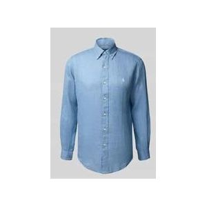 Polo Ralph Lauren - Regular Fit - Linnen Overhemd - Button-Downkraag