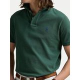 Polo Ralph Lauren - Shirt - Jade Groen / Perzik - Katoen - Slanke Pasvorm