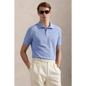 POLO Ralph Lauren - Slim Polo - Lichtblauw - Herenpolo - Korte Mouwen