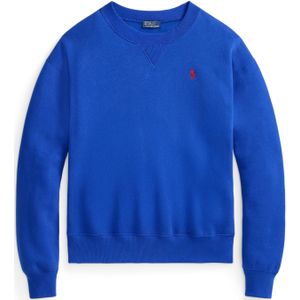 POLO RALPH LAUREN - Sweater - Koningsblauw - Katoen - Ronde Hals - Lange Mouwen