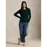 POLO RALPH LAUREN - Gebreide Trui - Groen - Ronde Hals - Wol en Kasjmier