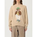 Polo Ralph Lauren - Gebreide Trui - Bruin - Ronde Hals - Lange Mouw