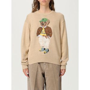 Polo Ralph Lauren - Gebreide Trui - Bruin - Ronde Hals - Lange Mouw