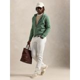 Polo Ralph Lauren - Dubbelgebreide Hoodie - Groen - Katoen/Polyester - Met Rits