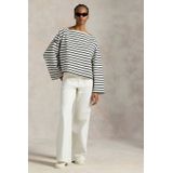 POLO Ralph Lauren - Denim Wide Leg High Waist Broek - Wit - Jeans