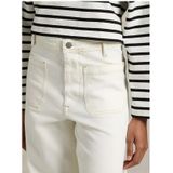 POLO Ralph Lauren - Denim Wide Leg High Waist Broek - Wit - Jeans