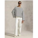 POLO Ralph Lauren - Denim Wide Leg High Waist Broek - Wit - Jeans