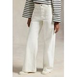 POLO Ralph Lauren - Denim Wide Leg High Waist Broek - Wit - Jeans