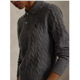 Polo Ralph Lauren - Trui - Lichtgrijs - Gebreide Truien