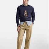 Polo Ralph Lauren - Fleece Sweater - Marineblauw - Katoen - Beer Polo