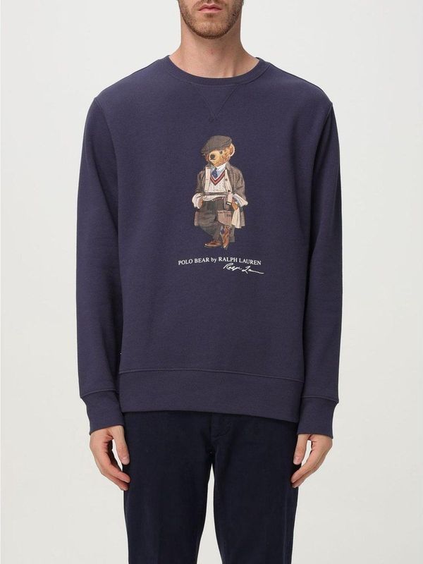Polo Ralph Lauren - Fleece Sweater - Marineblauw - Katoen - Beer Polo