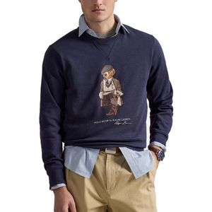 Polo Ralph Lauren - Fleece Sweater - Marineblauw - Met Polo Bear