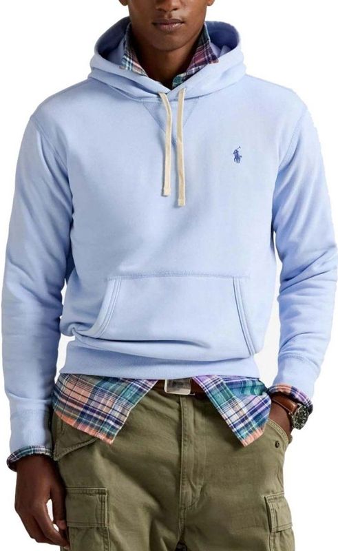 Polo Ralph Lauren - Sweatshirt - Lichtblauw - Capuchon met Trekkoord