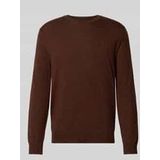 Polo Ralph Lauren - Bruine Wol Crew Neck Sweater - Heren - Gebreide Trui