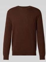 Polo Ralph Lauren - Bruine Wol Crew Neck Sweater - Heren - Gebreide Trui