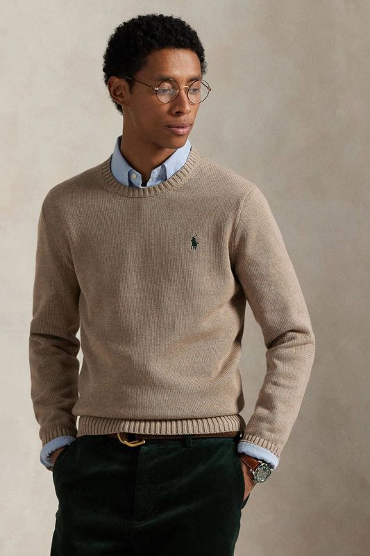 Polo Ralph Lauren - Trui - Brokaat - Lange Mouw - Ronde Hals