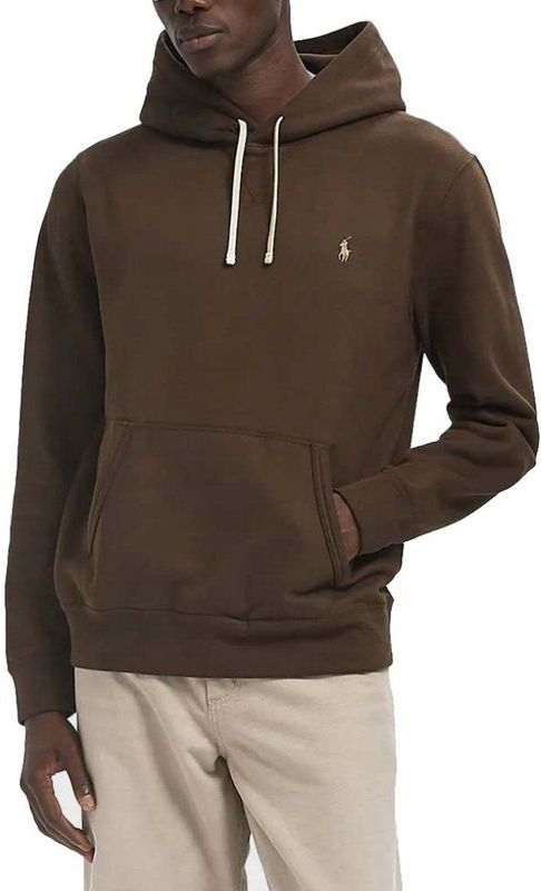 Polo Ralph Lauren - Sweatshirt - Donkerbruin - Capuchon met Trekkoord