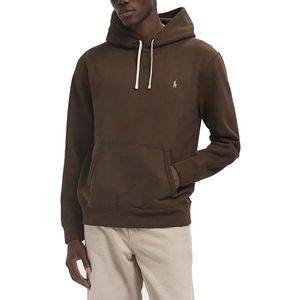 Polo Ralph Lauren - Sweatshirt - Donkerbruin - Capuchon met Trekkoord